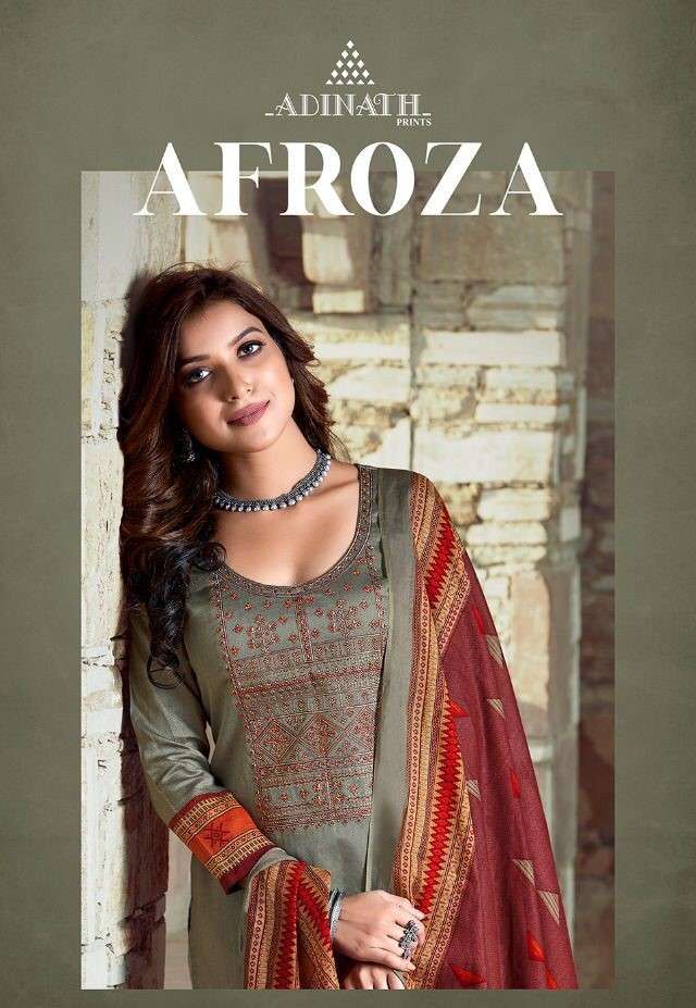 AFROZA BY ADINATH PRINTS 3001 TO 3008 SERIES BEAUTIFUL STYLISH SUITS FANCY COLORFUL CASUAL WEAR & ETHNIC WEAR & READY TO WEAR HEAVY JAM COTTON PRINTED DRESSES AT WHOLESALE PRICE