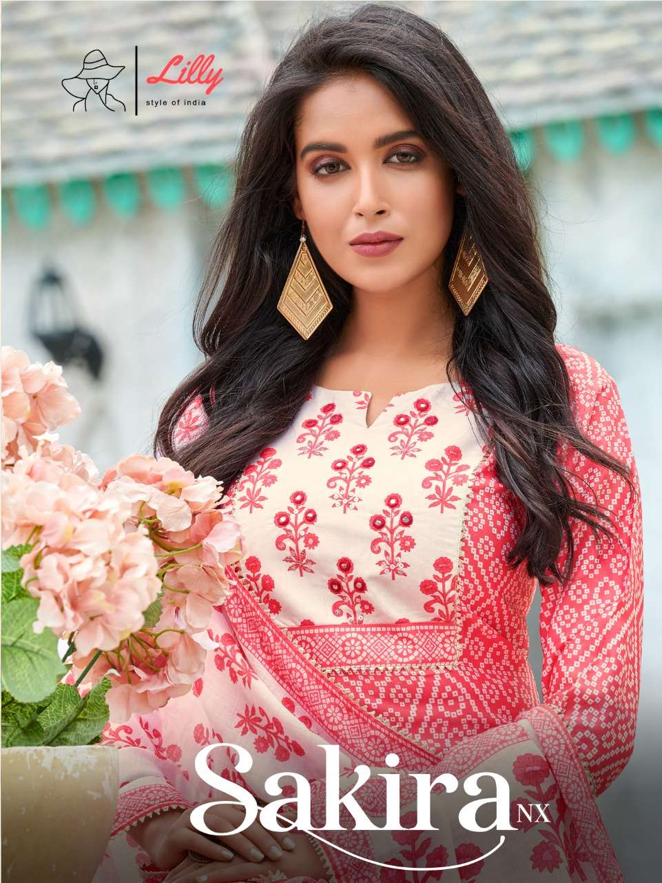 SAKIRA NX BY LILLY 101 TO 105 SERIES BEAUTIFUL SUITS COLORFUL STYLISH FANCY CASUAL WEAR & ETHNIC WEAR LINEN COTTON PRINT DRESSES AT WHOLESALE PRICE
