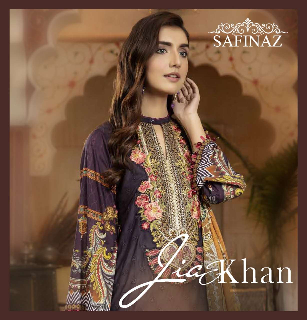 JIA KHAN BY SAFINAZ 01 TO 04 SERIES BEAUTIFUL PAKISTANI SUITS COLORFUL STYLISH FANCY CASUAL WEAR & ETHNIC WEAR LAWN EMBROIDERED DRESSES AT WHOLESALE PRICE