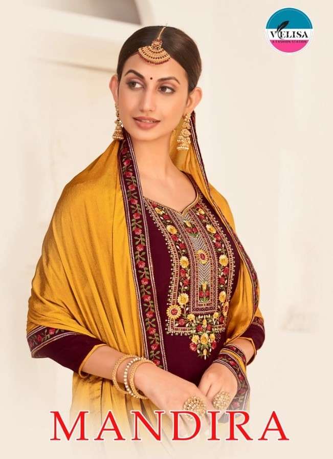 MANDIRA BY VELISA 2901 TO 2904 SERIES BEAUTIFUL SUITS COLORFUL STYLISH FANCY CASUAL WEAR & ETHNIC WEAR PURE PARAMPARA SILK DRESSES AT WHOLESALE PRICE