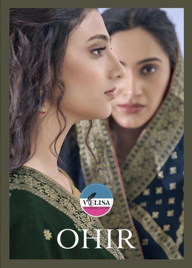 OHIR BY VELISA 101 TO 104 SERIES BEAUTIFUL SUITS COLORFUL STYLISH FANCY CASUAL WEAR & ETHNIC WEAR VISCOSE JACQUARD DRESSES AT WHOLESALE PRICE