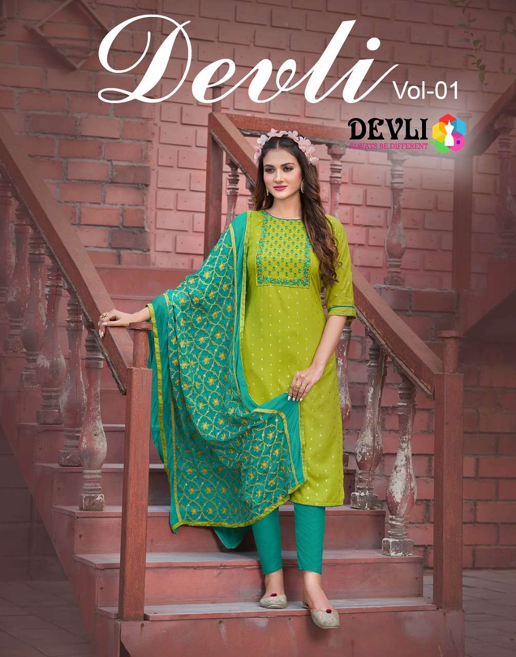 DEVLI VOL-1 BY DEVLI 1001 TO 1006 SERIES BEAUTIFUL SUITS COLORFUL STYLISH FANCY CASUAL WEAR & ETHNIC WEAR RAYON PRINT DRESSES AT WHOLESALE PRICE