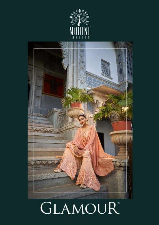 GLAMOUR VOL-113 BY MOHINI FASHION 1301 TO 1304 SERIES DESIGNER FESTIVE SHARARA SUITS COLLECTION BEAUTIFUL STYLISH FANCY COLORFUL PARTY WEAR & OCCASIONAL WEAR PURE GEORGETTE DRESSES AT WHOLESALE PRICE