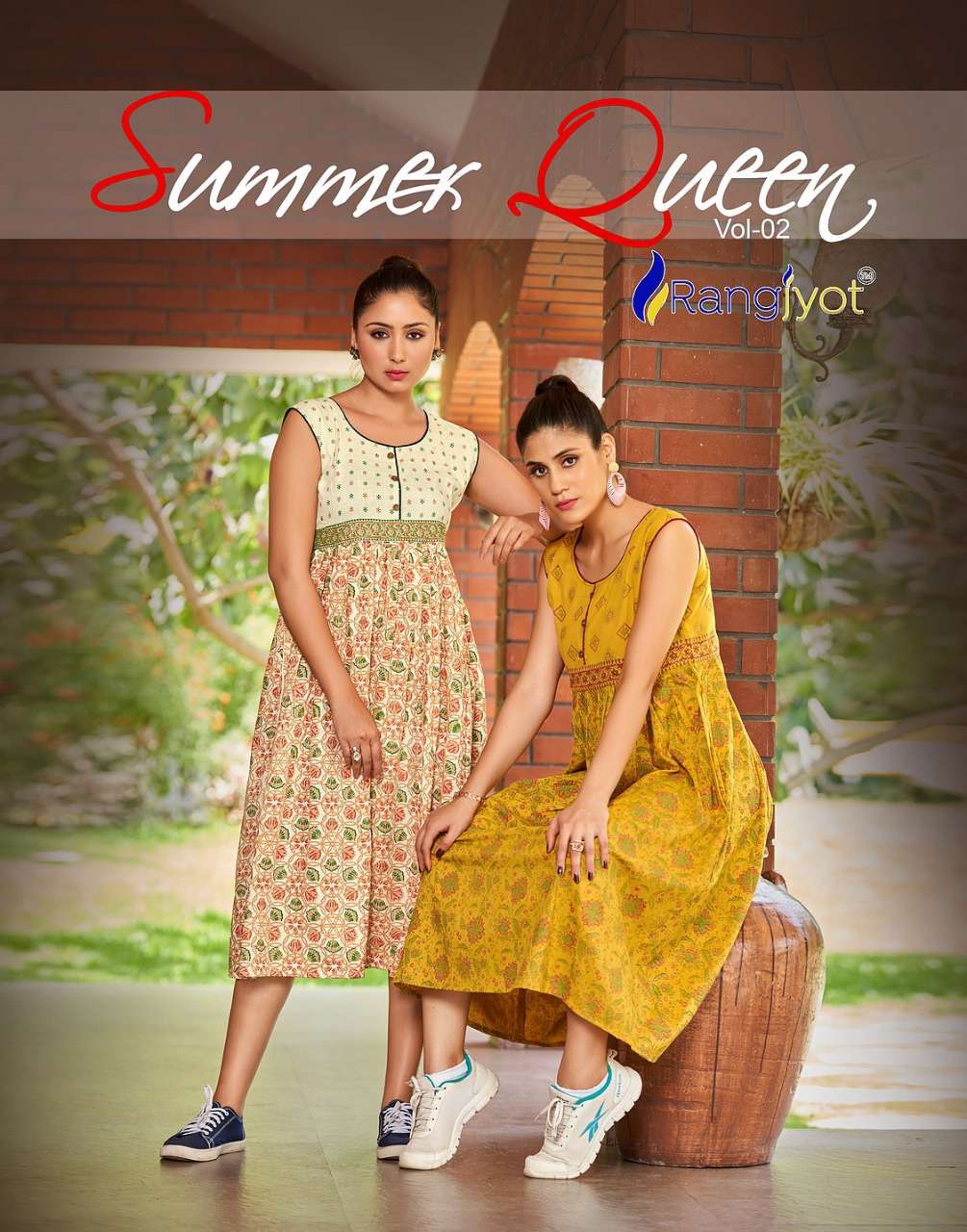 Summer Queen Vol-2 By Rangjyot Fashion 2001 To 2008 Series Designer Stylish Fancy Colorful Beautiful Party Wear & Ethnic Wear Collection Cotton Print Kurtis At Wholesale Price