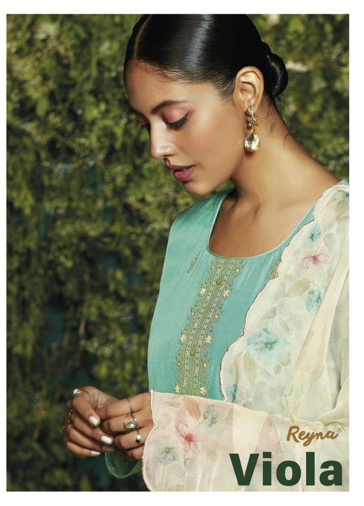 VIOLA BY REYNA 761 TO 766 SERIES BEAUTIFUL SUITS COLORFUL STYLISH FANCY CASUAL WEAR & ETHNIC WEAR PURE BEMBERG COTTON DRESSES AT WHOLESALE PRICE