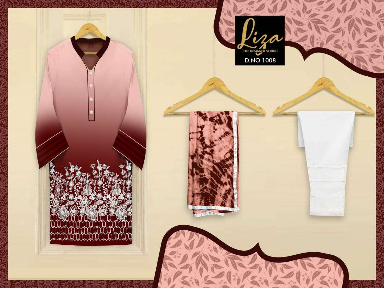 LIZA-1008 COLOURS BY LIZA 1008-A TO 1008-D SERIES DESIGNER STYLISH FANCY COLORFUL BEAUTIFUL PARTY WEAR & ETHNIC WEAR COLLECTION PURE GEORGETTE KURTIS WITH BOTTOM AT WHOLESALE PRICE