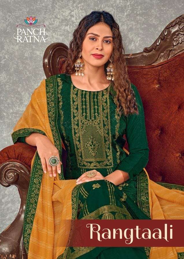 RANGTAALI BY PANCH RATNA 12071 TO 12075 SERIES BEAUTIFUL SUITS COLORFUL STYLISH FANCY CASUAL WEAR & ETHNIC WEAR VISCOSE DOLA MUSLIN DRESSES AT WHOLESALE PRICE
