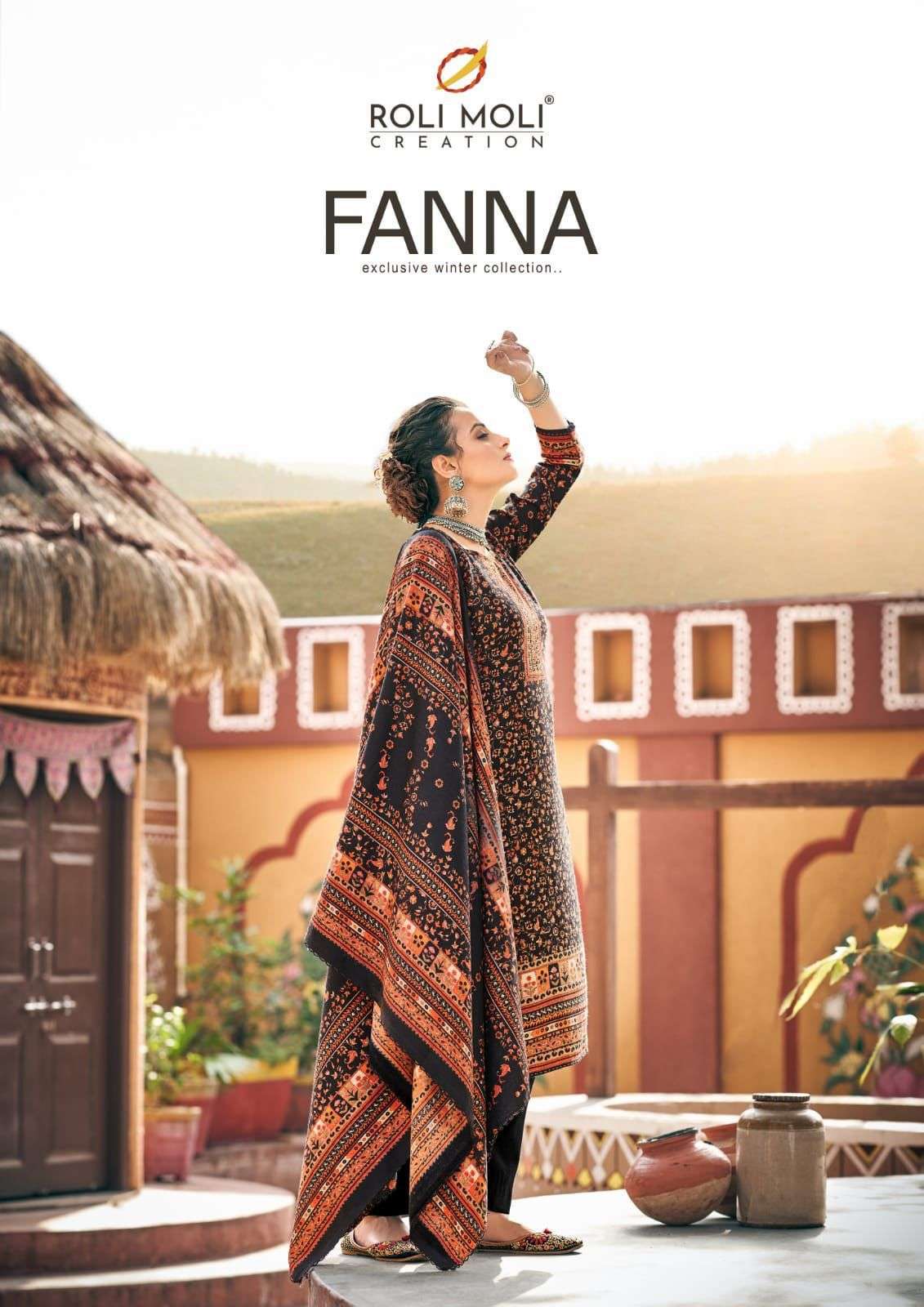 FANNA BY ROLI MOLI 1001 TO 1008 SERIES DESIGNER INDIAN SUITS BEAUTIFUL FANCY COLORFUL STYLISH PARTY WEAR & OCCASIONAL WEAR PASHMINA JACQUARD DRESSES AT WHOLESALE PRICE