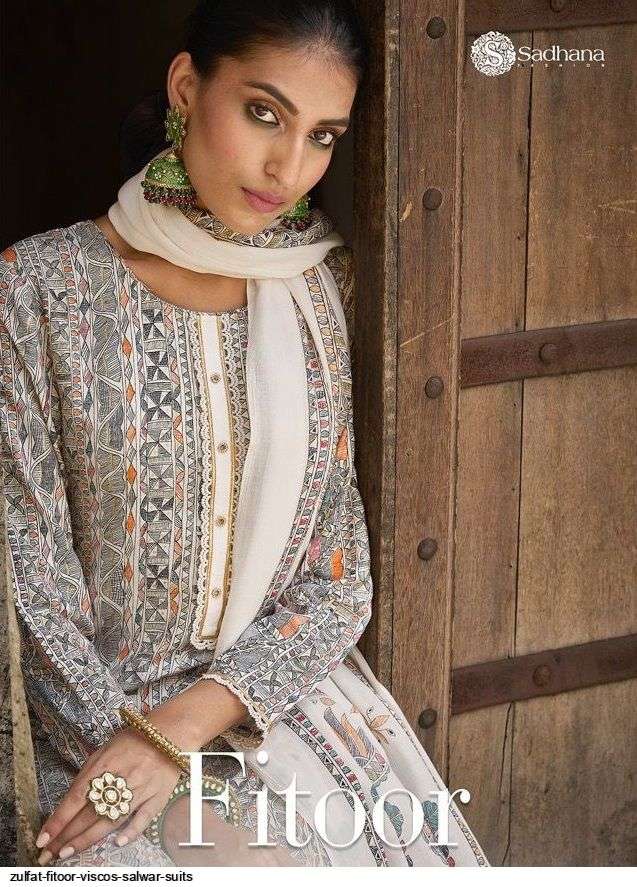 FITOOR BY SADHANA FASHION 501 TO 508 SERIES DESIGNER SUITS BEAUTIFUL FANCY COLORFUL STYLISH PARTY WEAR & OCCASIONAL WEAR VISCOSE PASHMINA PRINT DRESSES AT WHOLESALE PRICE