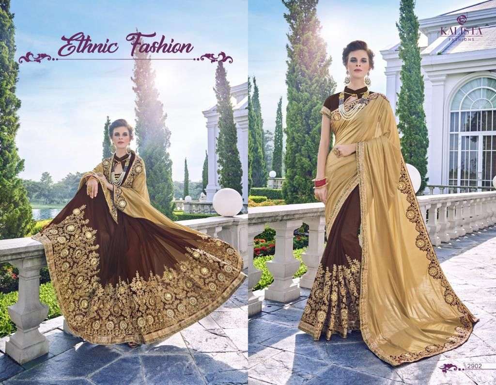 KALISTA SALE COLLECTION BY KALISTA FASHION INDIAN TRADITIONAL WEAR COLLECTION BEAUTIFUL STYLISH FANCY COLORFUL PARTY WEAR & OCCASIONAL WEAR FANCY SAREES AT WHOLESALE PRICE