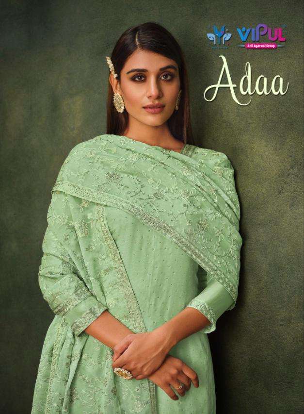 Adaa By Vipul Fashion 5081 To 5086 Series Beautiful Stylish Suits Fancy Colorful Casual Wear & Ethnic Wear & Ready To Wear Fancy Dresses At Wholesale Price