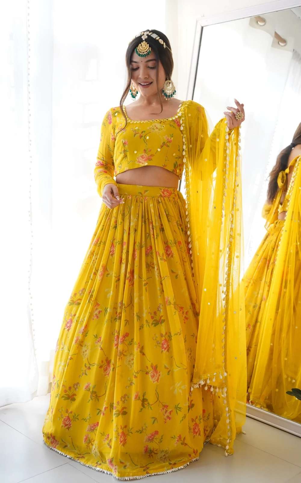 Celestial Yellow Color Designer Net Lehenga Choli With Dupatta –  TheDesignerSaree