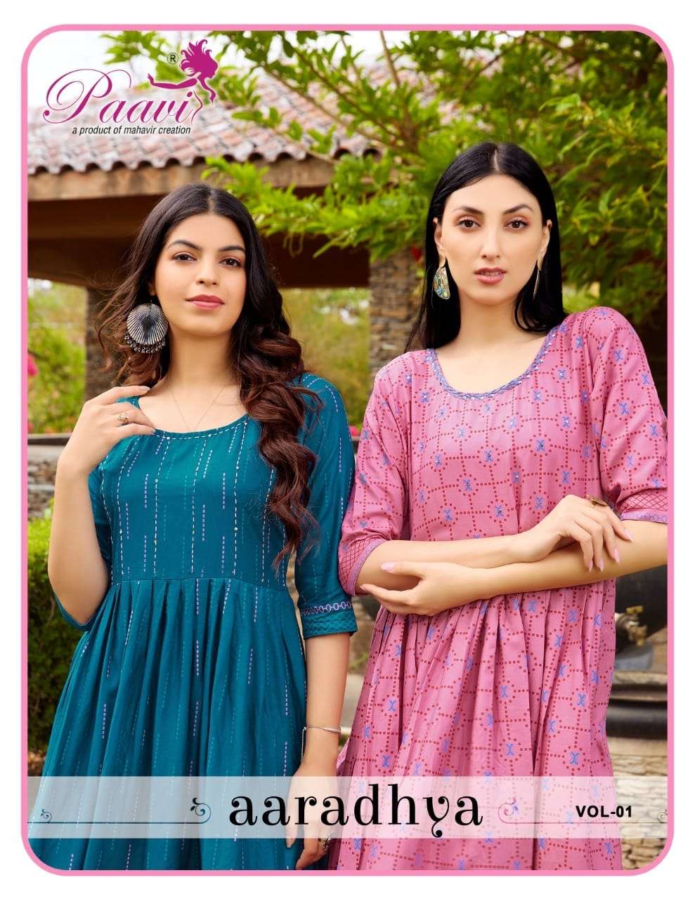 AARADHYA VOL-1 BY PAAVI 1001 TO 1010 SERIES BEAUTIFUL STYLISH FANCY COLORFUL CASUAL WEAR & ETHNIC WEAR HEAVY RAYON GOWNS AT WHOLESALE PRICE