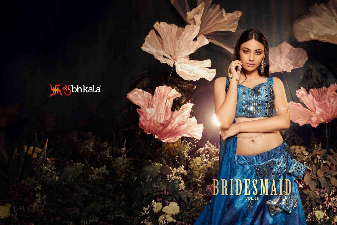 Bridesmaid Vol-28 By Shubhkala 2271  To 2275 Series Bridal Wear Collection Beautiful Stylish Colorful Fancy Party Wear & Occasional Wear Silk Lehengas At Wholesale Price