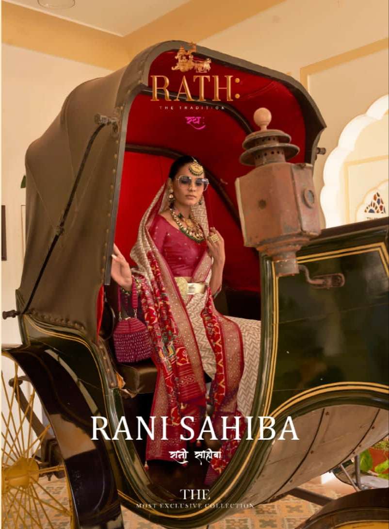 Rani Sahiba By Rath 1070 To 1075 Series Indian Traditional Wear Collection Beautiful Stylish Fancy Colorful Party Wear & Occasional Wear Pure Silk Sarees At Wholesale Price
