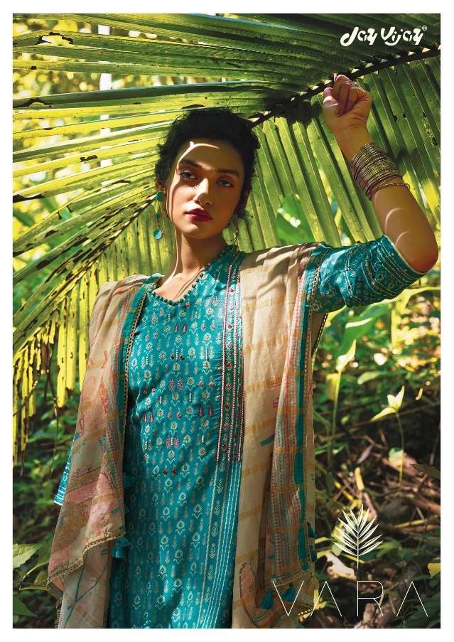 VARA BY JAY VIJAY PRINTS 7841 TO 7848 SERIES BEAUTIFUL SUITS COLORFUL STYLISH FANCY CASUAL WEAR & ETHNIC WEAR PURE SILK DRESSES AT WHOLESALE PRICE