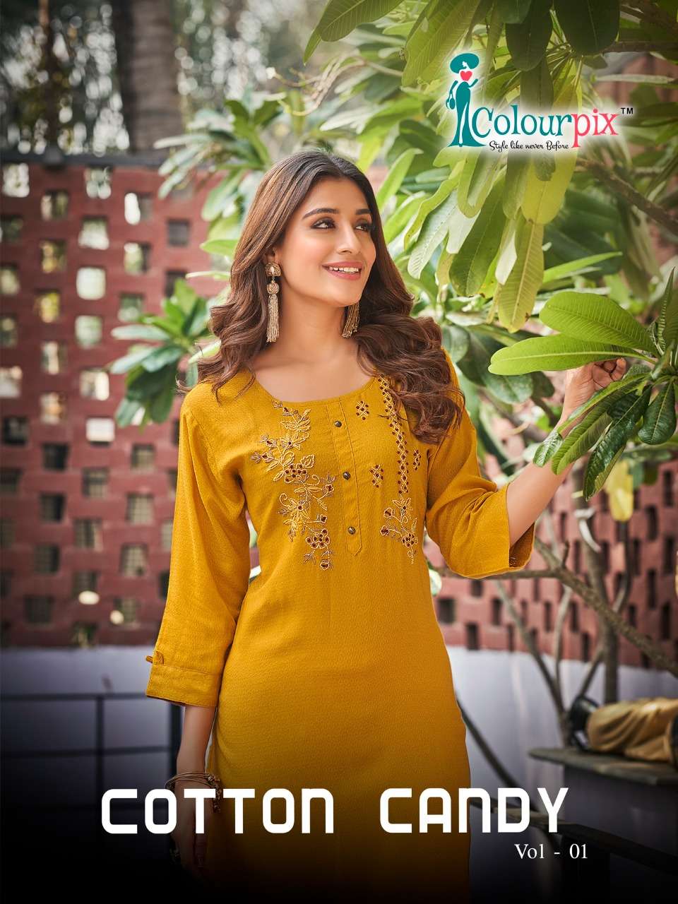 Cotton Candy Vol-1 By Colourpix 1001 To 1006 Series Designer Stylish Fancy Colorful Beautiful Party Wear & Ethnic Wear Collection Rayon Kurtis At Wholesale Price