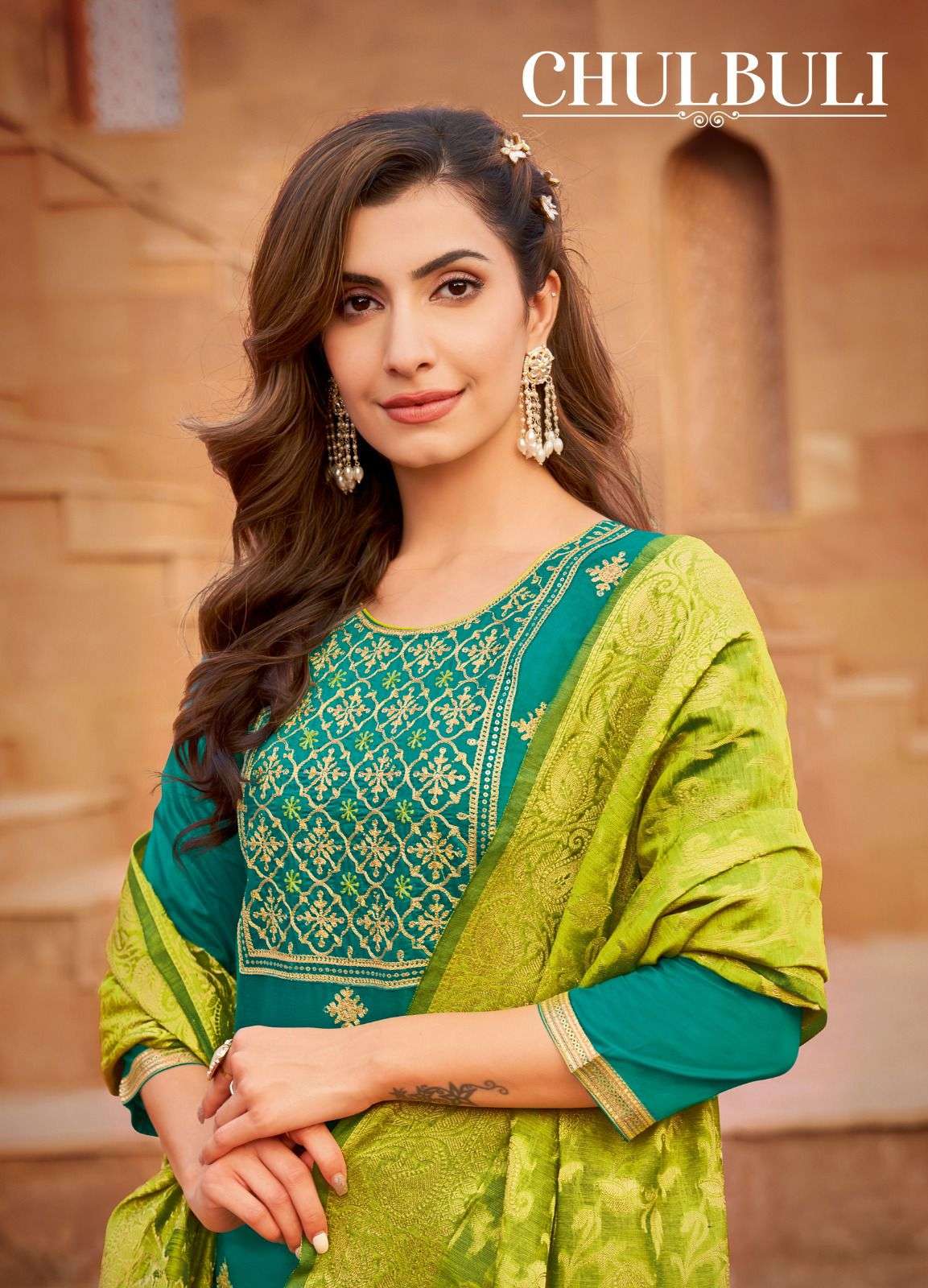 CHULBULI BY ARTIO 61001 TO 61010 SERIES BEAUTIFUL SUITS COLORFUL STYLISH FANCY CASUAL WEAR & ETHNIC WEAR PURE COTTON SILK DRESSES AT WHOLESALE PRICE