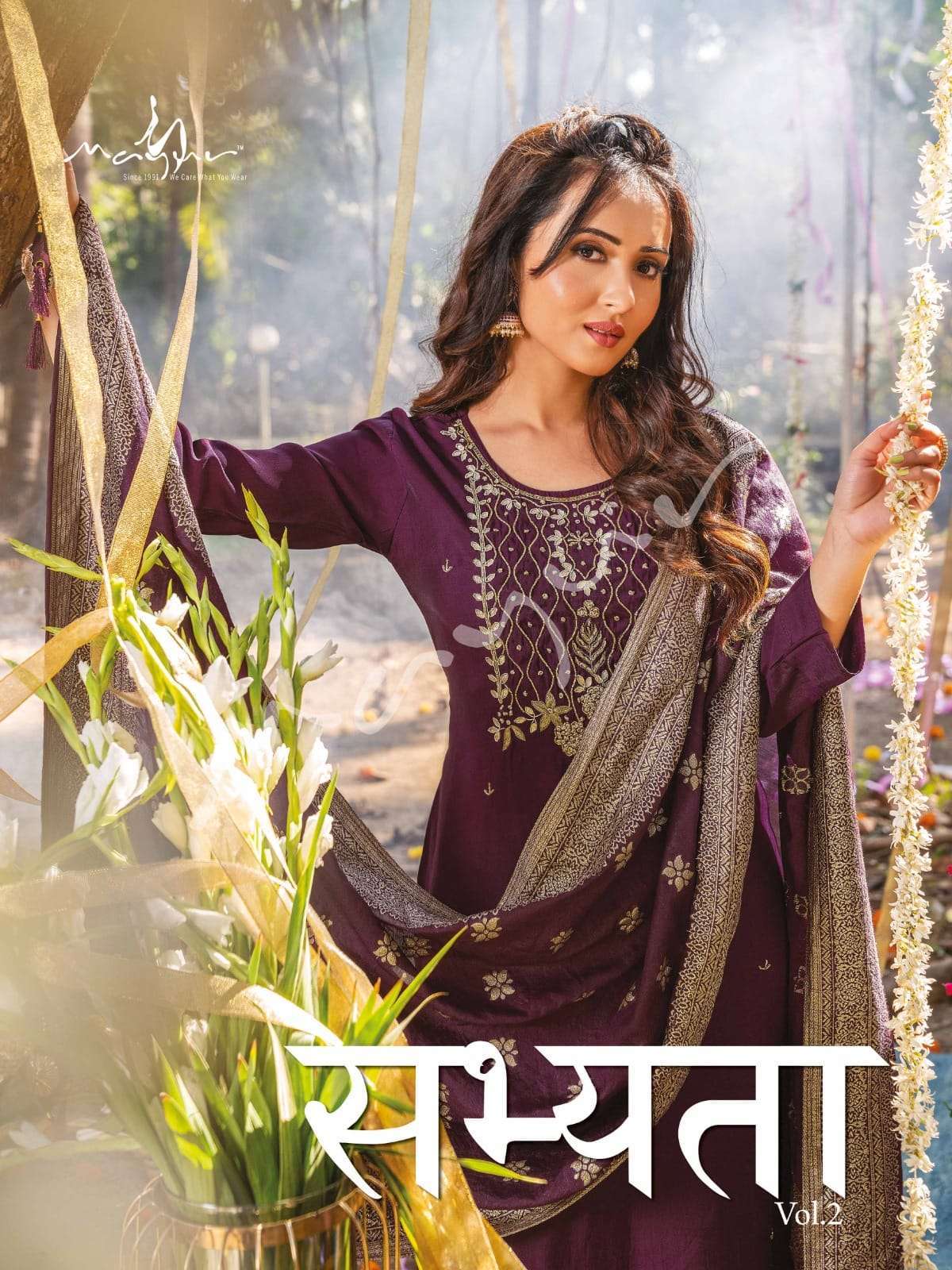 Sabhyata Vol-2 By Mayur 201 To 206 Series Beautiful Suits Colorful Stylish Fancy Casual Wear & Ethnic Wear Viscose Silk Dresses At Wholesale Price