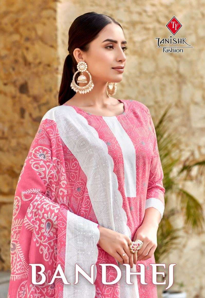 Bandhej By Tanishk Fashion 6601 To 6608 Series Beautiful Festive Suits Stylish Fancy Colorful Party Wear & Occasional Wear Pure Cotton Print Dresses At Wholesale Price