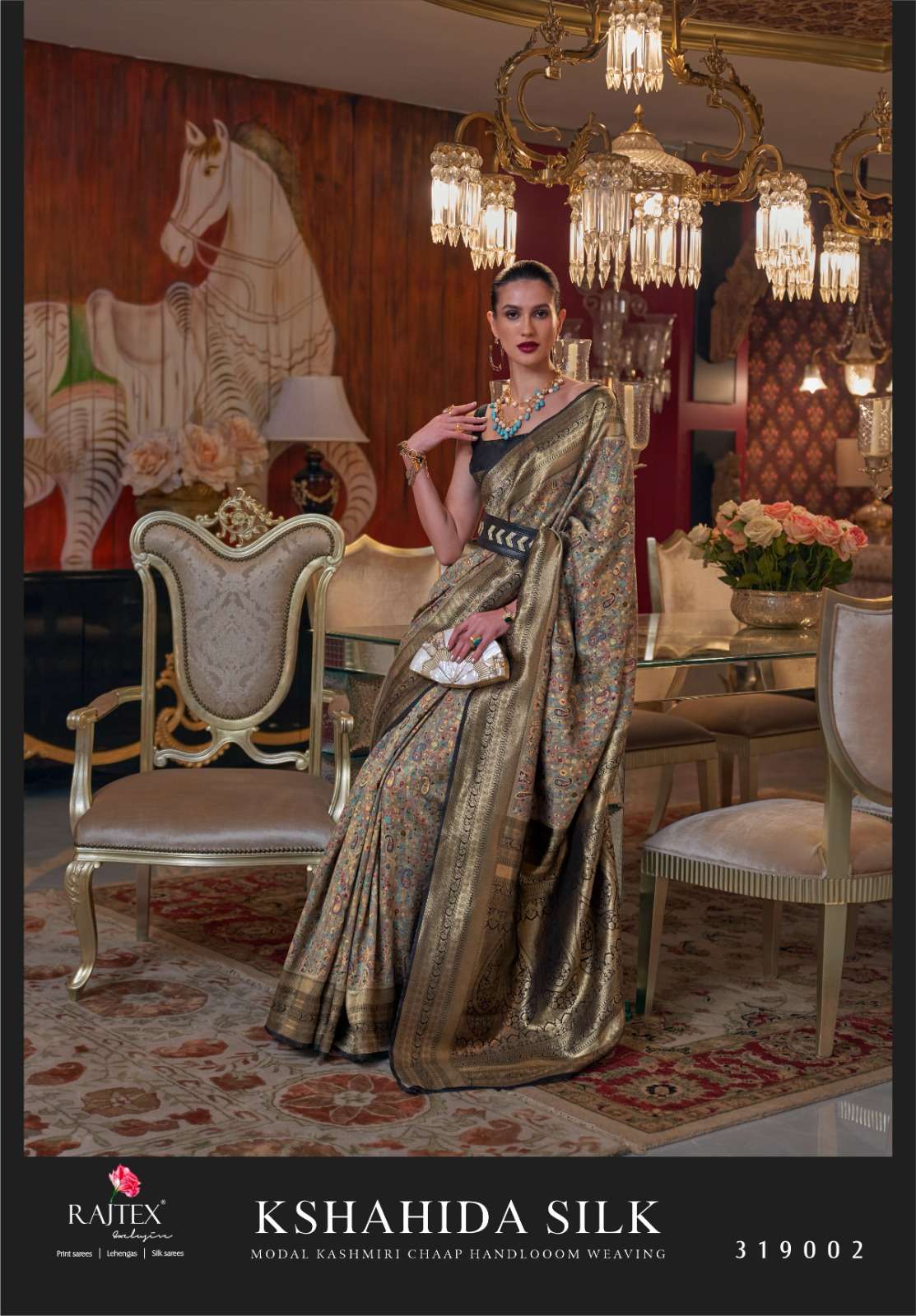 Kshahida Silk By Raj Tex 319001 To 319006 Series Indian Traditional Wear Collection Beautiful Stylish Fancy Colorful Party Wear & Occasional Wear Silk Sarees At Wholesale Price