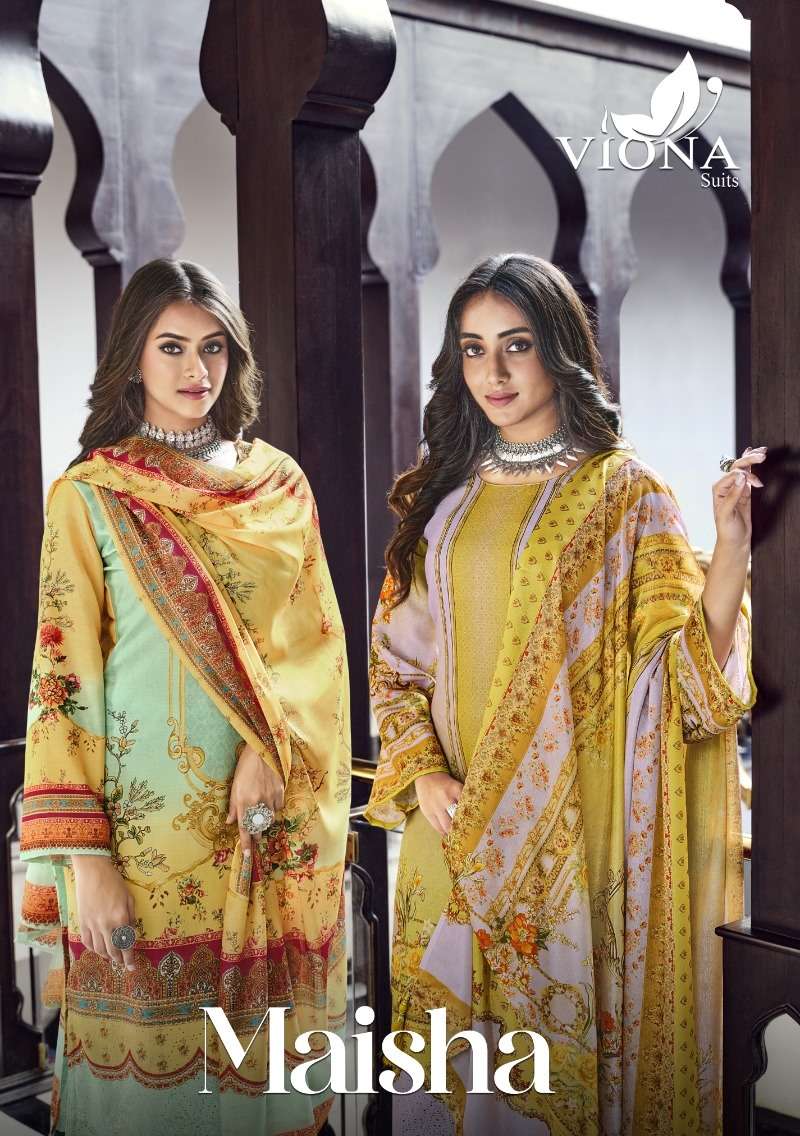 Maisha By Viona Suits 7001 To 7008 Series Beautiful Suits Colorful Stylish Fancy Casual Wear & Ethnic Wear Pure Cotton Digital Print Dresses At Wholesale Price