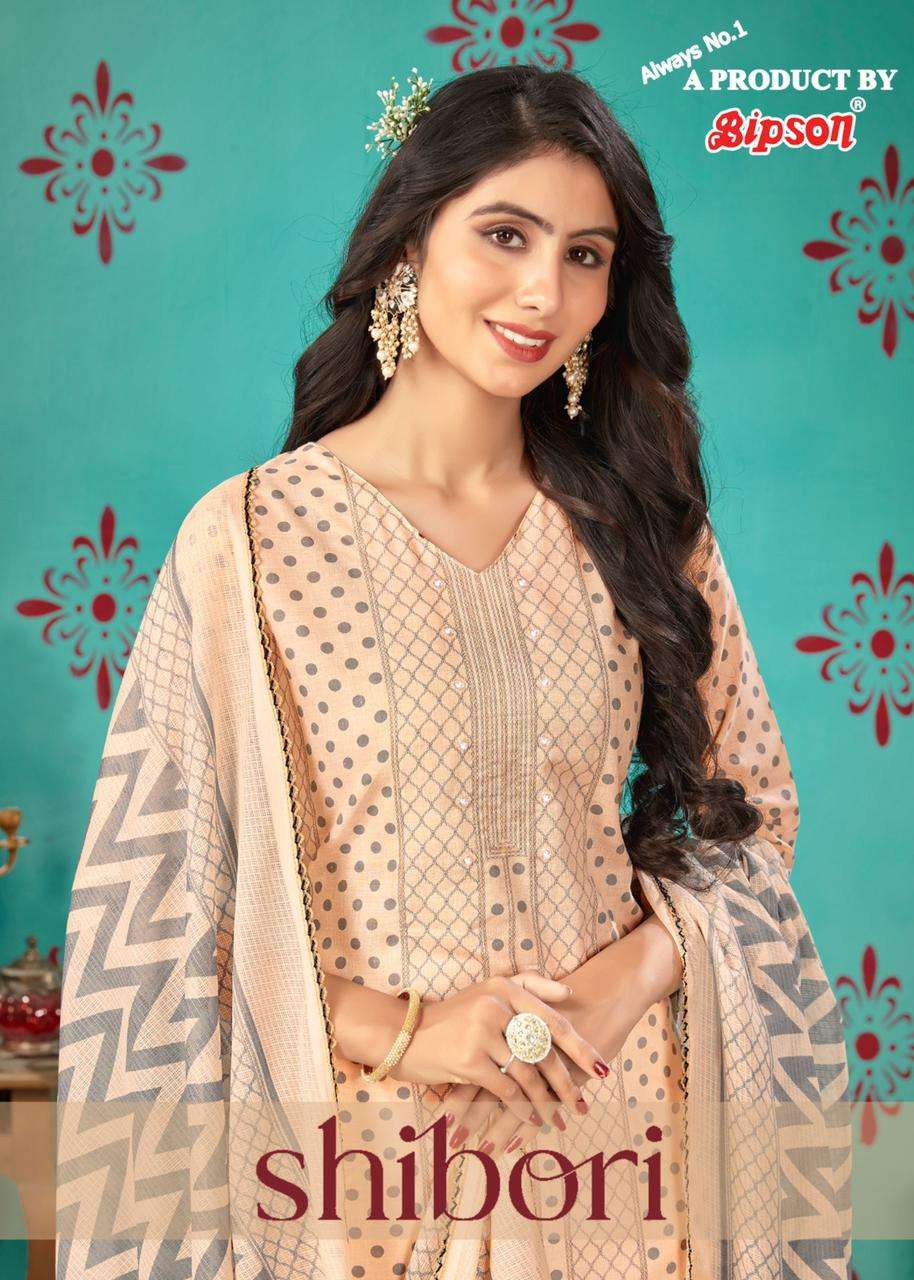 Shibori-2070 By Bipson 2070-A To 2070-D Series Beautiful Stylish Festive Suits Fancy Colorful Casual Wear & Ethnic Wear & Ready To Wear Pure Cotton Print With Embroidered Dresses At Wholesale Price