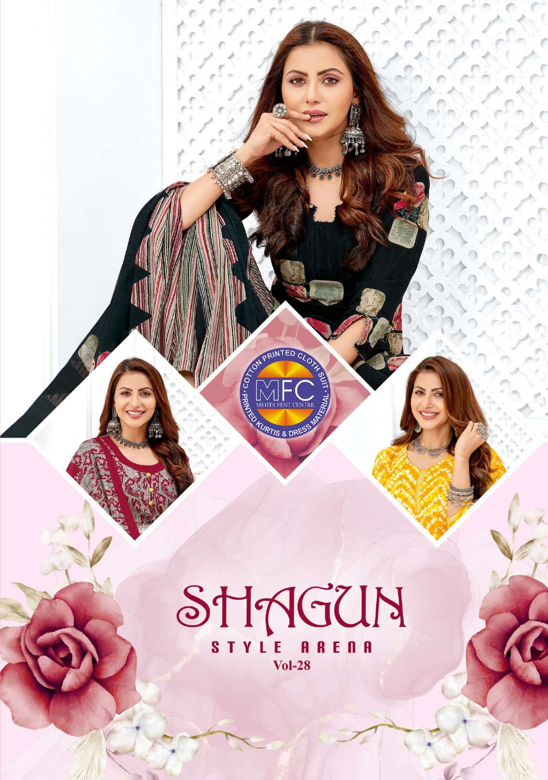 Shagun Vol-28 By Mfc 2801 To 2820 Series Beautiful Suits Stylish Colorful Fancy Casual Wear & Ethnic Wear Heavy Cotton Print Dresses At Wholesale Price