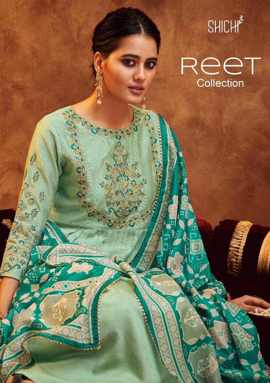 Reet By Shichi 97 To 102 Series Beautiful Festive Suits Colorful Stylish Fancy Casual Wear & Ethnic Wear Viscose Silk Embroidered Dresses At Wholesale Price