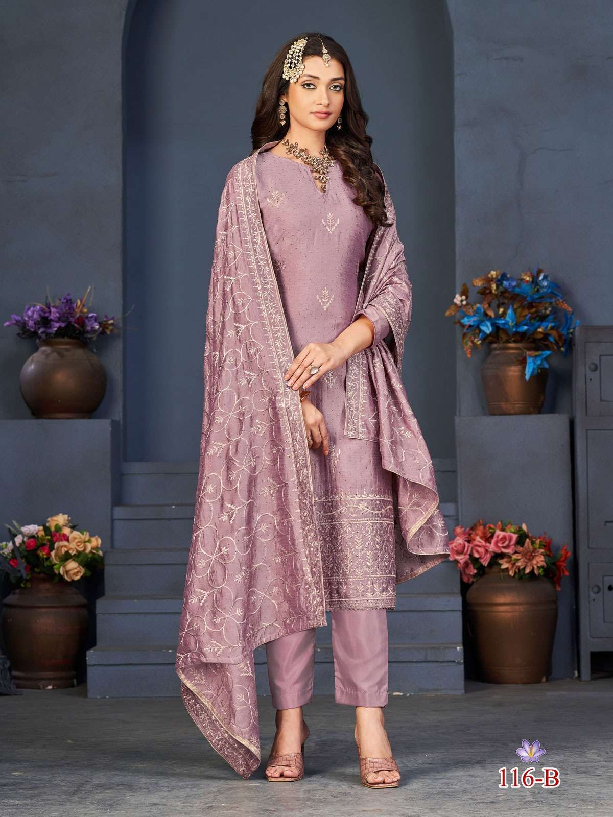 RIONA BY FASHID WHOLESALE 116-A TO 116-D SERIES BEAUTIFUL SUITS COLORFUL  STYLISH FANCY CASUAL
