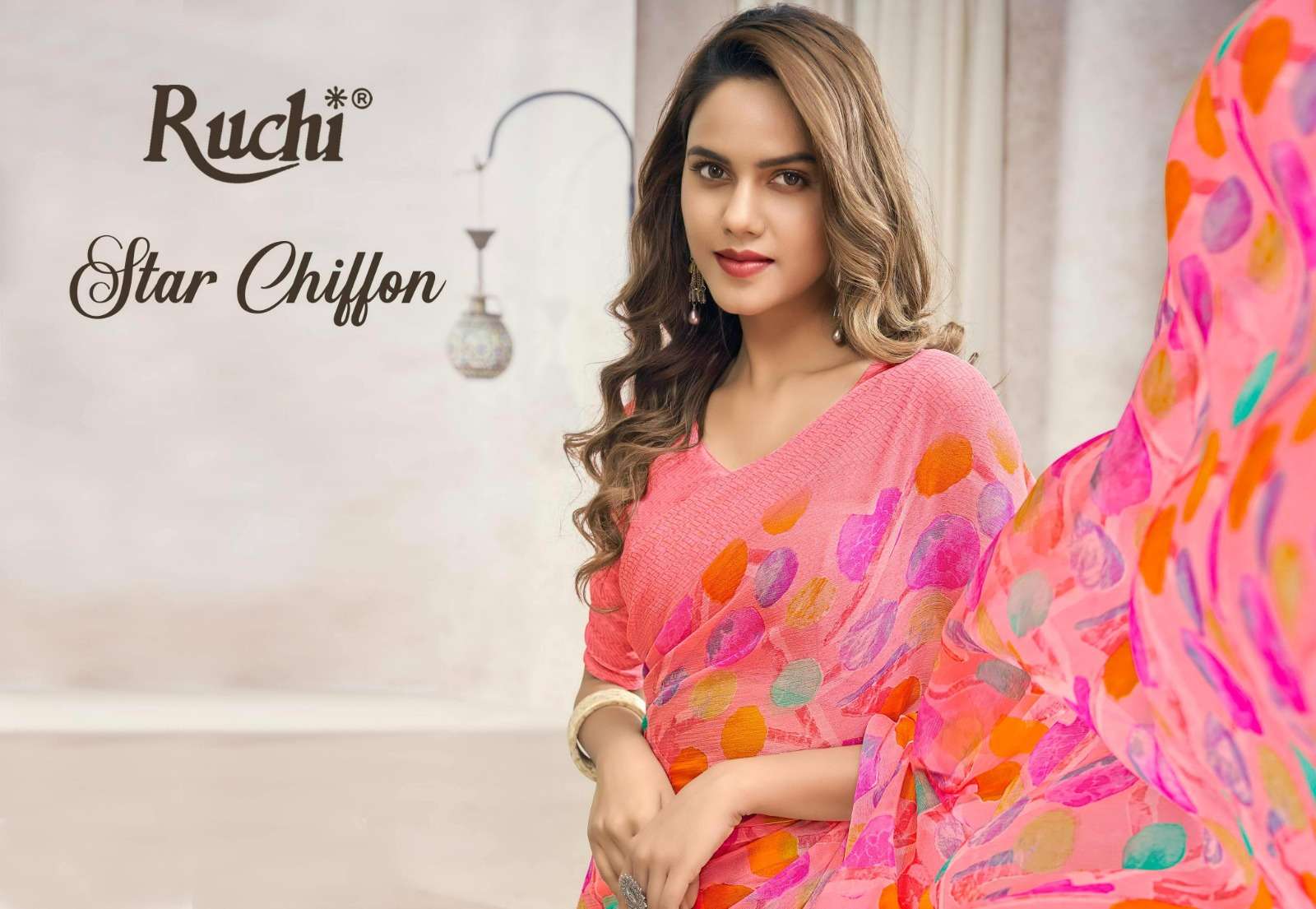 Star Chiffon Vol-88 By Ruchi Sarees 20401-A To 20406-B Series Indian Traditional Wear Collection Beautiful Stylish Fancy Colorful Party Wear & Occasional Wear Chiffon Sarees At Wholesale Price
