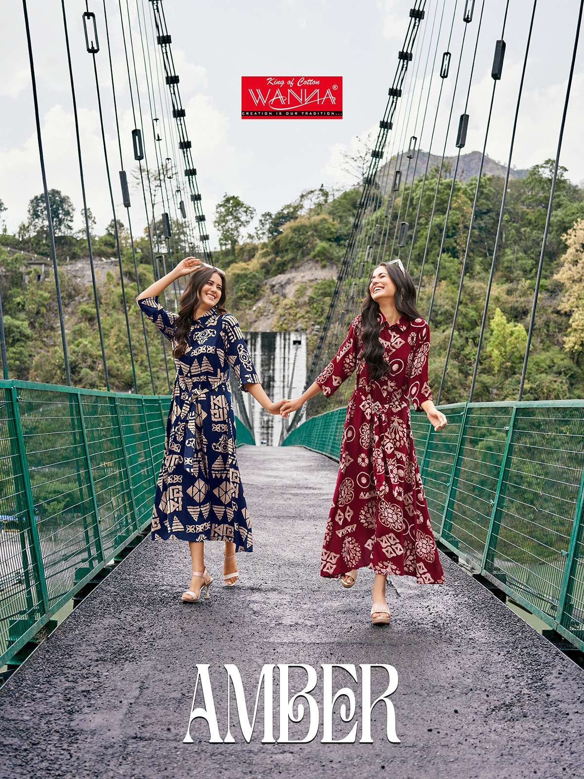 Amber By Wanna 154 To 161 Series Designer Stylish Fancy Colorful Beautiful Party Wear & Ethnic Wear Collection Heavy Rayon Print Kurtis At Wholesale Price