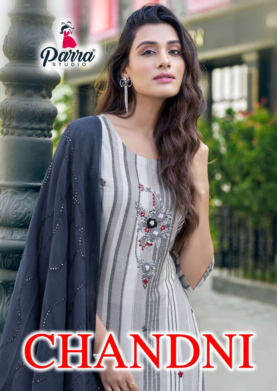 Chandni By Parra Studio 1001 To 1008 Series Beautiful Stylish Festive Suits Fancy Colorful Casual Wear & Ethnic Wear & Ready To Wear Pure Cotton With Work Dresses At Wholesale Price