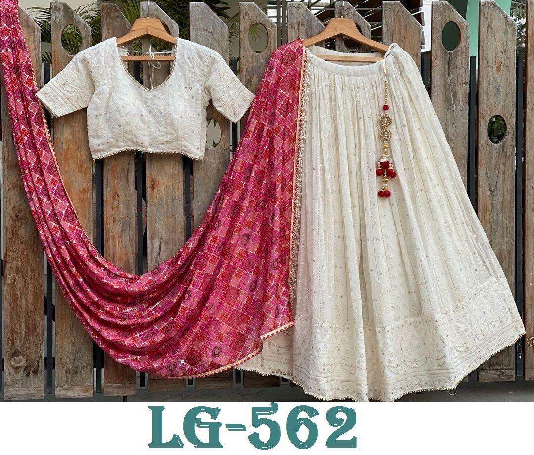 Lg-562 By Fashid Wholesale Designer Beautiful Festive Collection Occasional Wear & Party Wear Georgette Lehengas At Wholesale Price