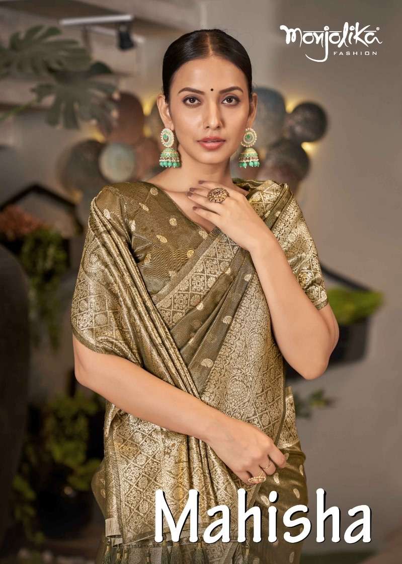 Mahisha By Monjolika 6501 To 6505 Series Indian Traditional Wear Collection Beautiful Stylish Fancy Colorful Party Wear & Occasional Wear Silk Sarees At Wholesale Price