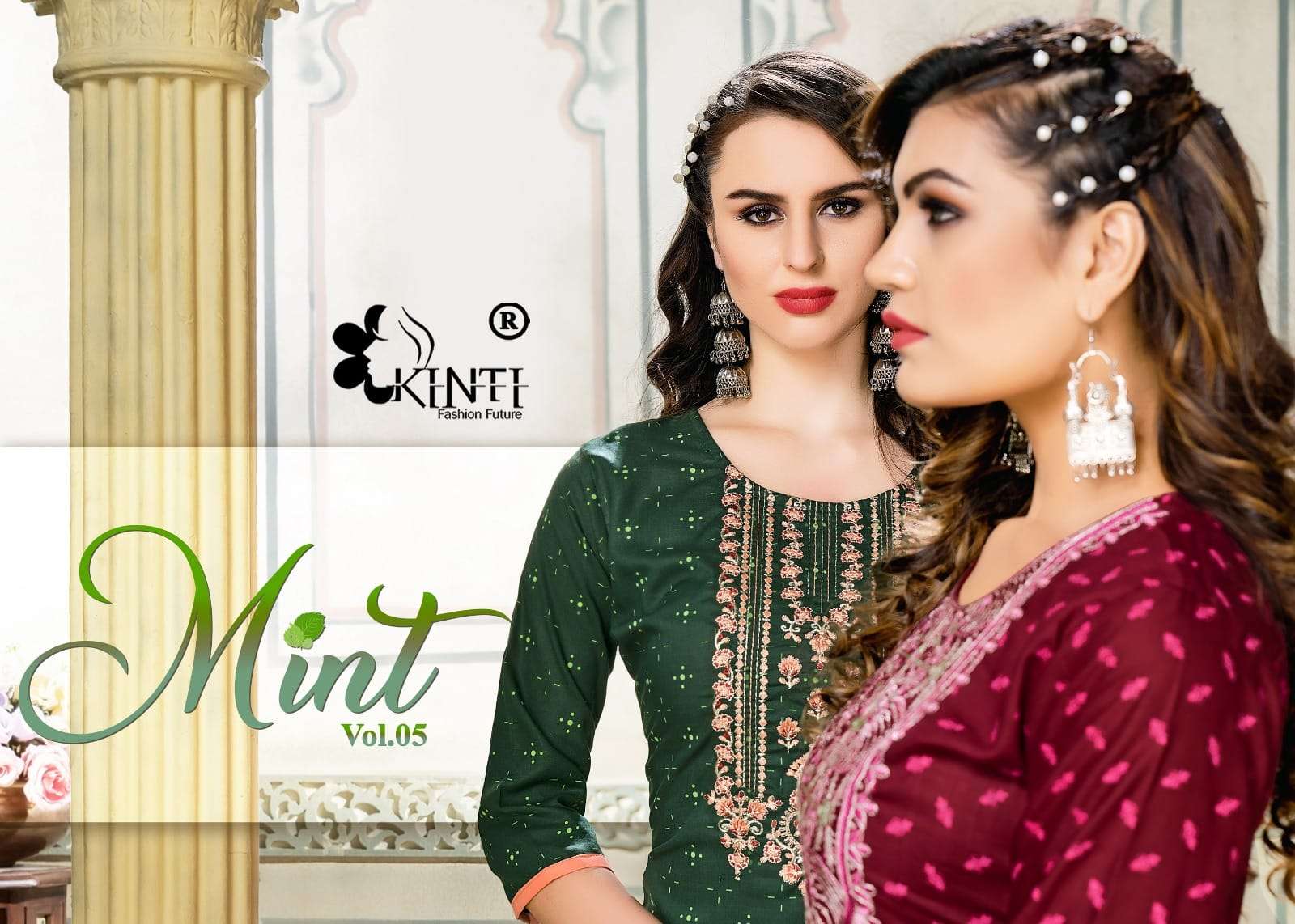 Mint Vol-5 By Kinti 501 To 508 Series Beautiful Stylish Fancy Colorful Casual Wear & Ethnic Wear Heavy Rayon Slub Print Kurtis At Wholesale Price