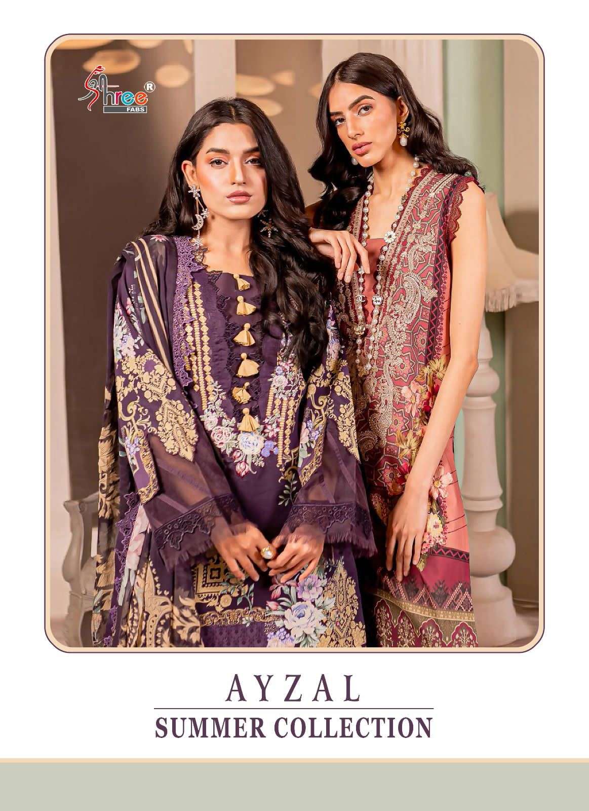 Ayzal Summer Collection By Shree Fabs 3146 To 3151 Series Beautiful Pakistani Suits Colorful Stylish Fancy Casual Wear & Ethnic Wear Pure Cotton Embroidered Dresses At Wholesale Price