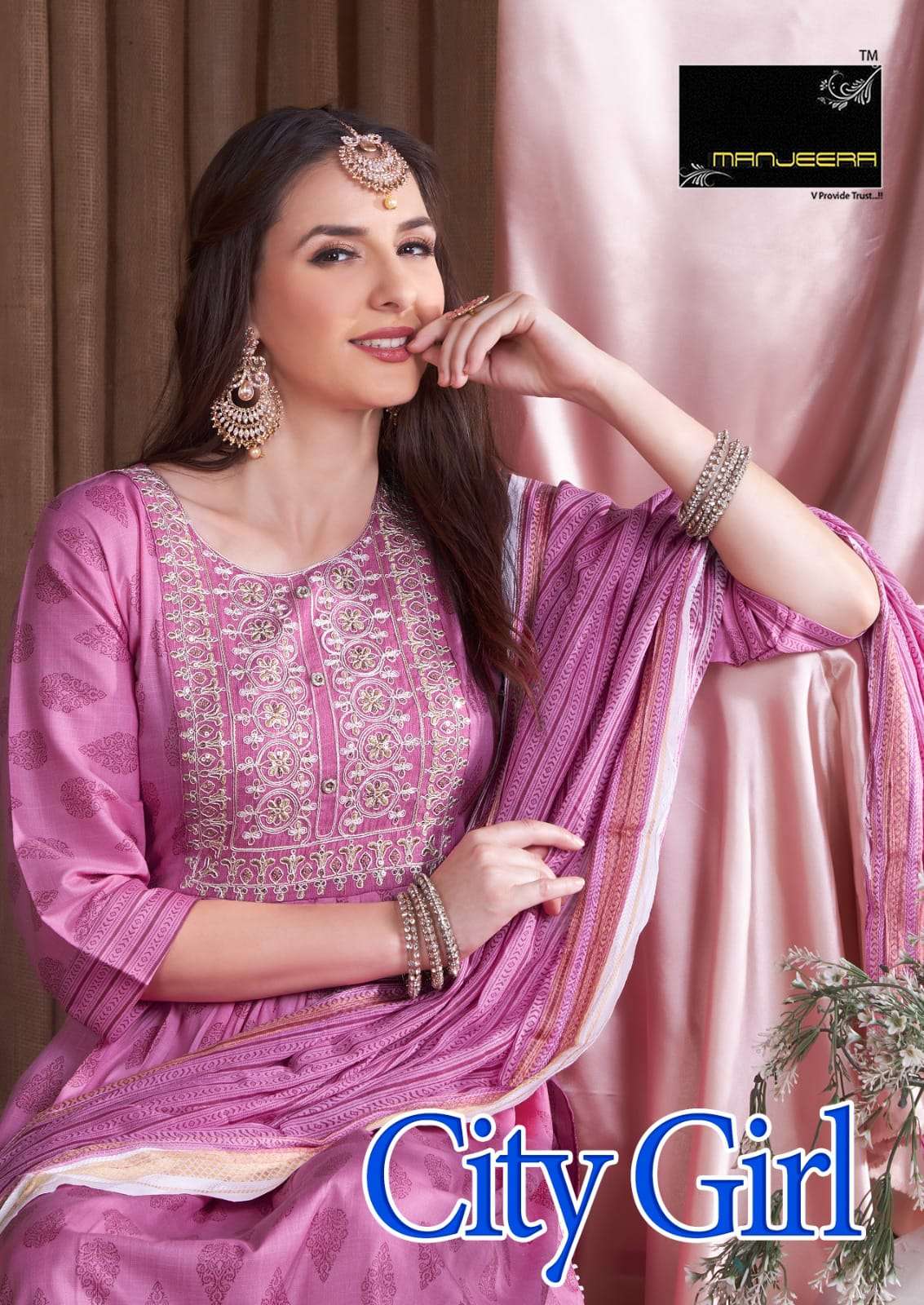 City Girl By Manjeera 01 To 08 Series Beautiful Stylish Suits Fancy Colorful Casual Wear & Ethnic Wear & Ready To Wear Fancy Dresses At Wholesale Price
