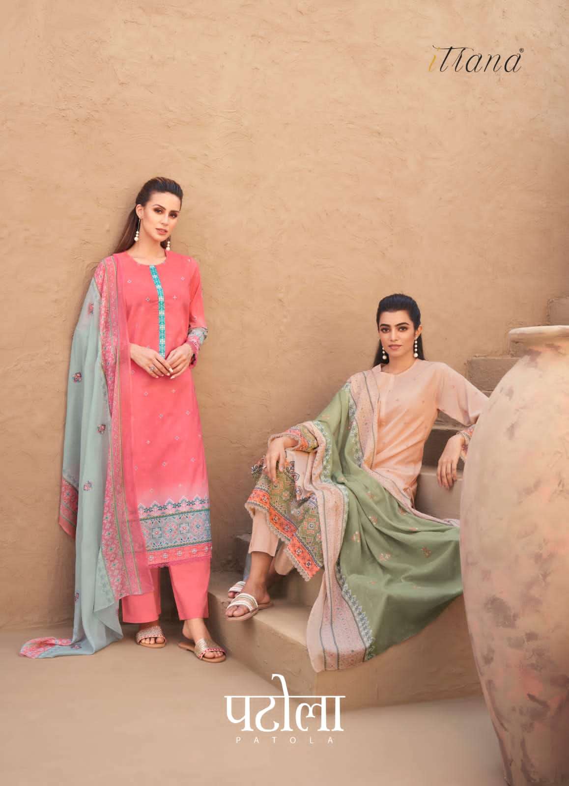 Patola By Itrana Beautiful Suits Colorful Stylish Fancy Casual Wear & Ethnic Wear Pure Lawn Cotton Dresses At Wholesale Price