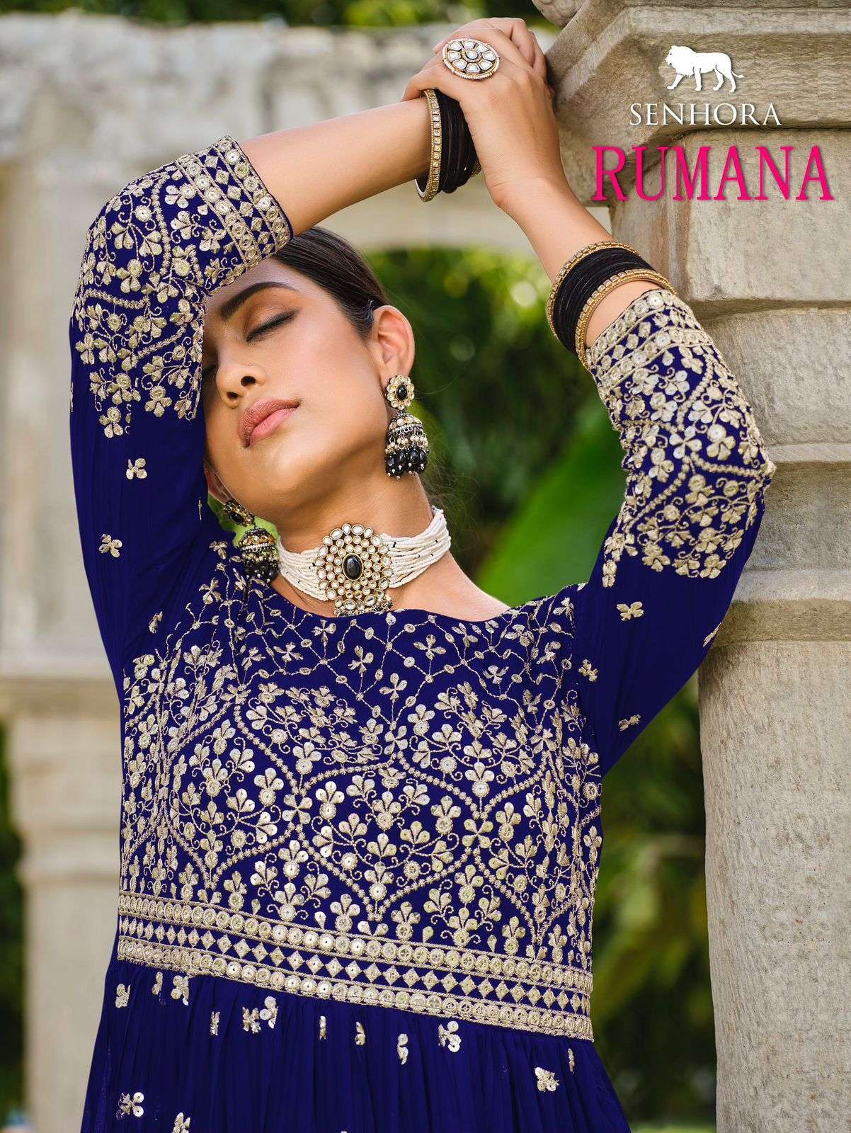 Rumana By Senhora Dresses 3001-A To 3001-D Series Beautiful Stylish Sharara Suits Fancy Colorful Casual Wear & Ethnic Wear & Ready To Wear Faux Georgette Dresses At Wholesale Price