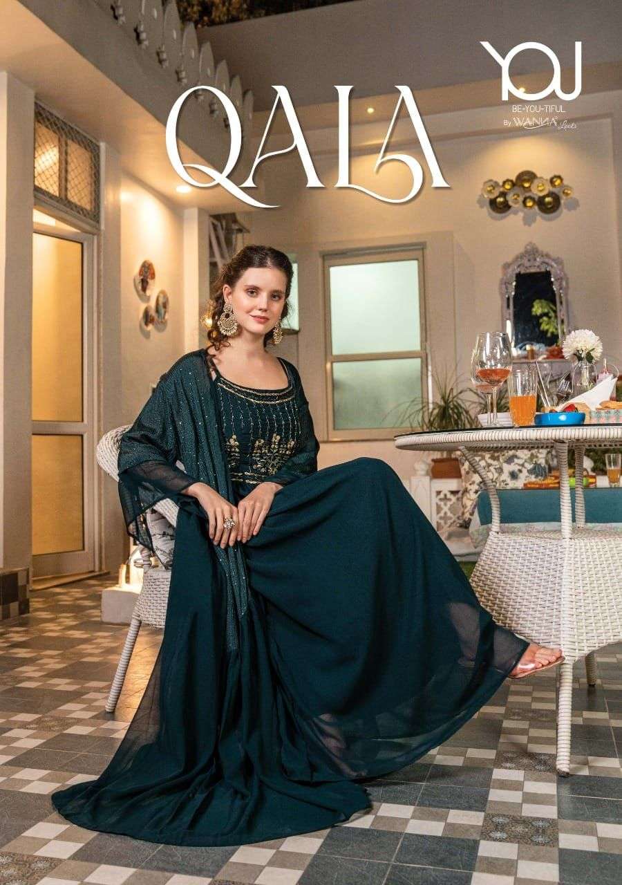 Qala By You 01 To 04 Series Designer Stylish Fancy Colorful Beautiful Party Wear & Ethnic Wear Collection Georgette With Work Gown At Wholesale Price
