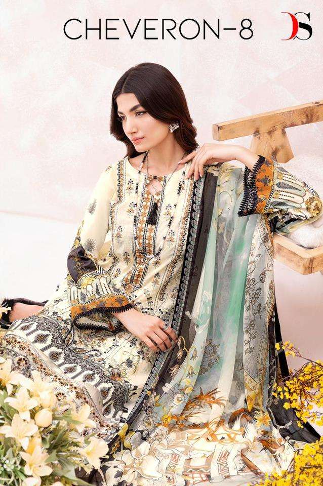Cheveron Vol-8 By Deepsy Suits 3181 To 3186 Series Beautiful Pakistani Suits Stylish Fancy Colorful Party Wear & Occasional Wear Pure Cotton With Embroidery Dresses At Wholesale Price