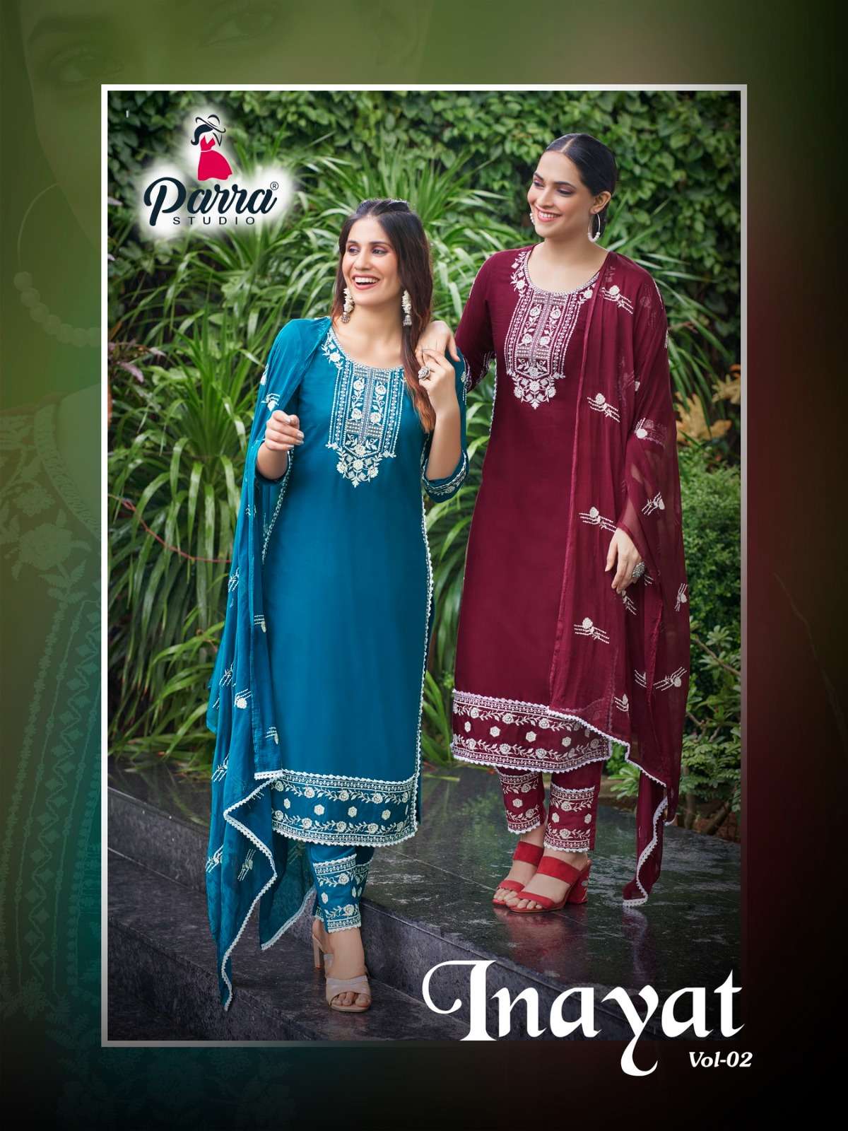 Inayat Vol-2 By Parra Studio 2001 To 2006 Series Beautiful Festive Suits Stylish Fancy Colorful Party Wear & Occasional Wear Pure Rayon With Embroidery Dresses At Wholesale Price