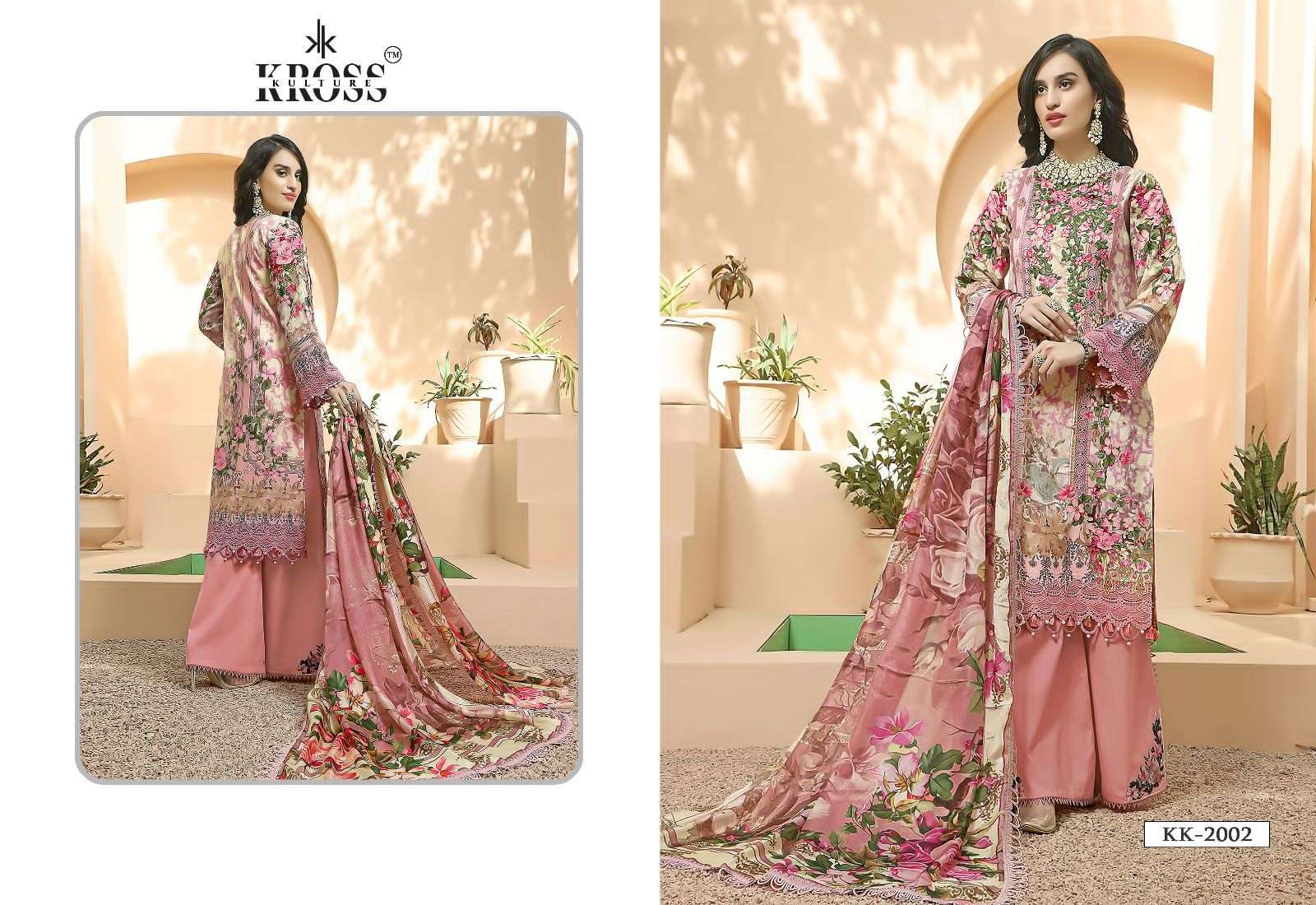 Kross Kulture Hit Design 2002 By Kross Kulture Pakistani Suits Collection Beautiful Stylish Fancy Colorful Party Wear & Occasional Wear Pure Cotton Digital Print Dresses At Wholesale Price