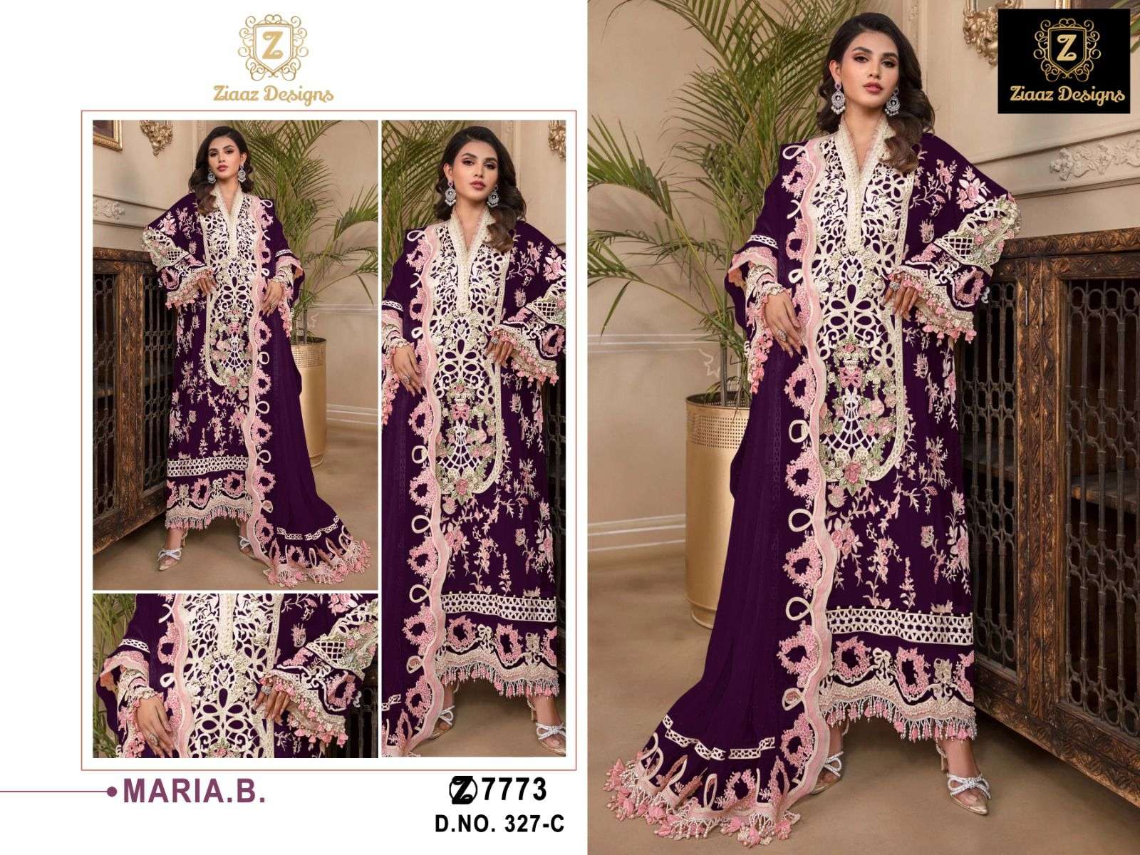 MARIA.B EMBROIDERED 3354 BY DEEPSY SUITS DESGINER RAYON COTTON EMBROIDERY  DRESSES