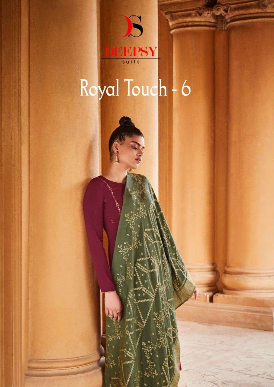 Royal Touch Vol-6 By Deepsy Suits 14901 To 14905 Series Beautiful Festive Suits Stylish Fancy Colorful Party Wear & Occasional Wear Viscose Pashmina With Embroidery Dresses At Wholesale Price