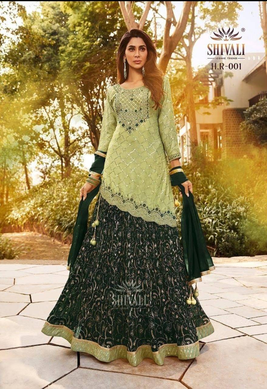 Buy Yellow Georgette Party Wear Fancy Embroidery Work Readymade Sharara  Suit Online From Wholesalez.