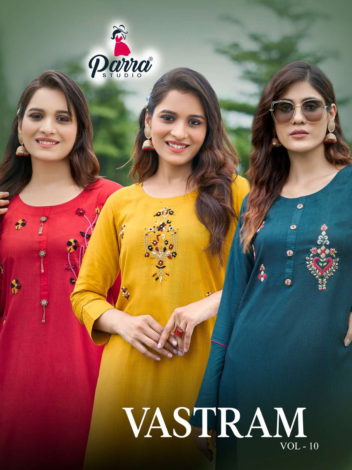 Vastram Vol-10 By Parra Studio 10001 To 10008 Series Designer Stylish Fancy Colorful Beautiful Party Wear & Ethnic Wear Collection Rayon Slub Kurtis At Wholesale Price