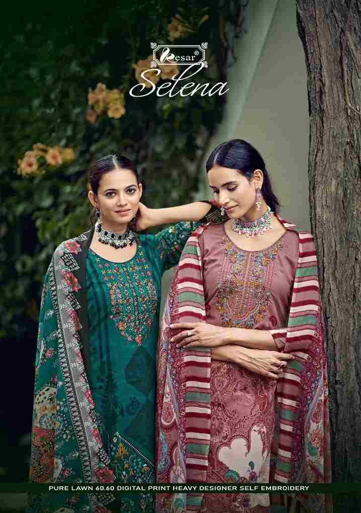 Selena By Kesar 180001 To 180006 Series Beautiful Festive Suits Stylish Fancy Colorful Party Wear & Occasional Wear Pure Lawn Cotton Dresses At Wholesale Price