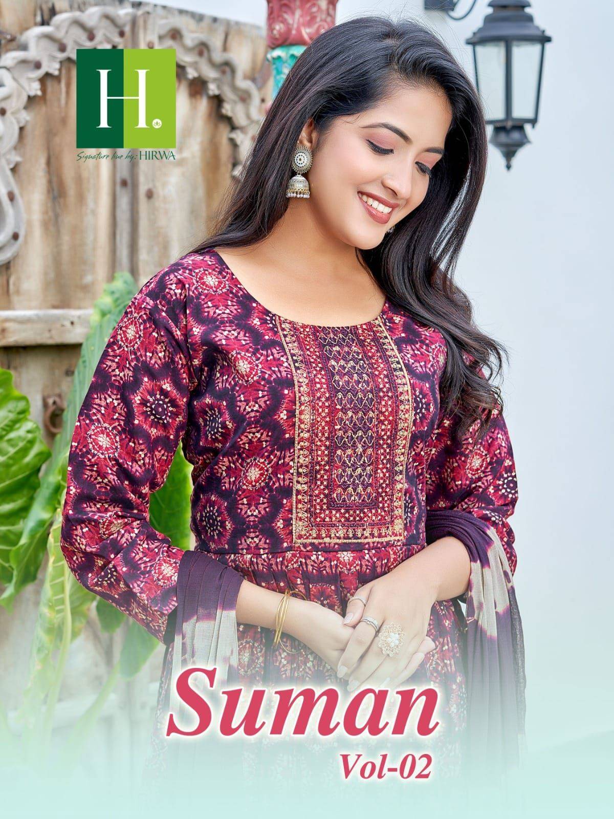 Suman Vol-2 By Hirwa 01 To 08 Series Beautiful Festive Suits Colorful Stylish Fancy Casual Wear & Ethnic Wear Modal Foil Dresses At Wholesale Price